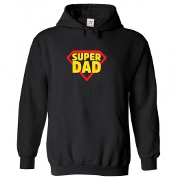 Super Dad Mens Classic Kids and Adults Pullover Hoodie For Fathers